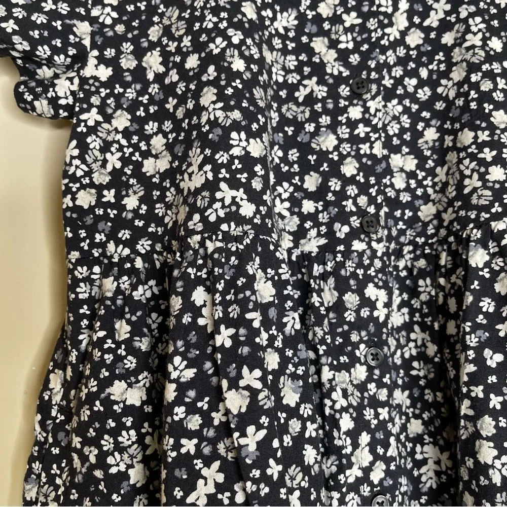 Old Navy Kids' Short-Sleeve Floral-Print Swing Dress size 5